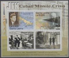Cuban crisis mini sheet, Kubai válság kisív