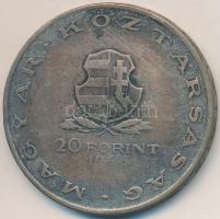 1948. 20Ft Ag "Táncsics" T:2-,3 Adamo EM3