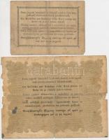 1848-1849. 30Kr + 10Ft "Kossuth bankó" T:III,IV