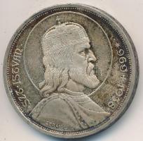 1938. 5P Ag "Szent István" T:2 patina Adamo P8.1