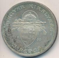 1938. 5P Ag "Szent István" T:2
Adamo P8.1