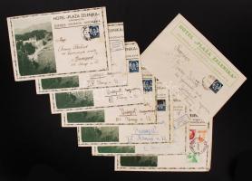 1938-1939 Magyar Adorján őstörténet-kutató Arany Bálintnak címzett levelei, valamint illusztrációiról készített fotók, hátoldalukon saját kézzel írt magyarázataival