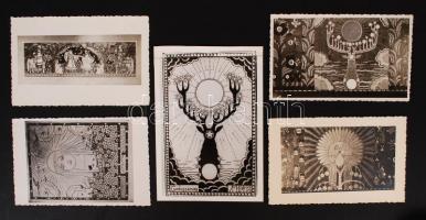 1938-1939 Magyar Adorján őstörténet-kutató Arany Bálintnak címzett levelei, valamint illusztrációiró...