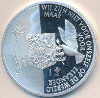 Hollandia 2004. "I. Julianna holland királynő" Ag emlékérem eredeti adományozói dísztokban (25.2g/0.925) T:PP Netherlands 2004. "Juliana of the Netherlands" commemorative Ag medallion in original box (25.2g/0.925) C:PP