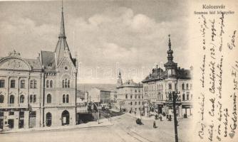 Kolozsvár, Szamos híd környéke, gyógyszertár / bridge, pharmacy