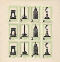 1930 Építészeti kongresszus vágott levélzáró ív