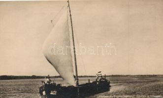 Hertelendy László kapitány, vitorlás a Visztulán / sailboat on the river Vistula