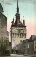 Segesvár, Stundturm / Clock Tower, H. Zeidner (EK)