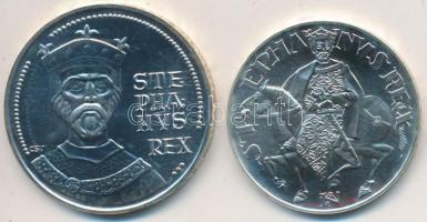 1972. 50Ft Ag + 100Ft Ag "Szt.István" pár T:BU