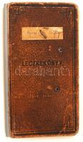 1920 Bp., Budapesti Magyar Királyi Egyetem Közgazdaságtudományi Kara álta kiadott leckekönyv a karon tanító tanárok aláírásaival (Hollerung Károly, Wagner József, Toyama Koichi, Czettler Jenő, stb.)