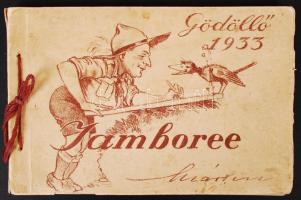 1933 Márton Lajos Gödöllői Jamboree rajzfüzet 80 db rajzzal / Jamboree album with 80 drawings of Lajos Márton