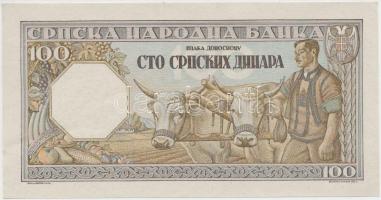 Szerbia / Német megszállás 1943. 100D T:I
Serbia / German occupation 1943. 100 Dinara C:UNC
Krause 3...