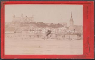 cca 1880 Körper fotó: Pozsony, keményhátú fotó, 11x7 cm