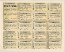 Berettyóújfalu 1929. "Biharvármegyei Központi Takarékpénztár Részvénytársaság" részvénye 3...