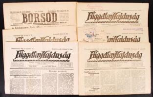 1927-1939 11 db regionális újság (Borsod, Független Hajdúság, A Budapesti Közlöny Hivatalos Értesítője)