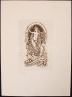 Légrády Sándor (1906-1987): Ex libris, metszette Tempinszky István (1907-1979), jelzett