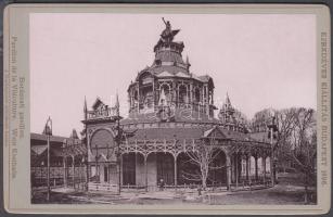 1896 Az Ezredéves Kiállítás hivatalos fotó sorozat: Borászati pavilon 17x11 cm