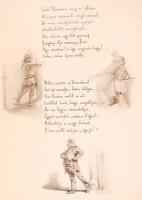 Arany János balladái - Zichy Mihály rajzaival.  Bp, é.n. (1880k.) Ráth Mór (Hornyánszky ny.) II.köte...