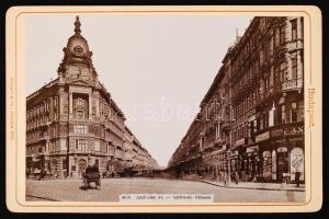 cca 1890 Budapest VI. Andrássy út. Stengel fotó 17x11 cm