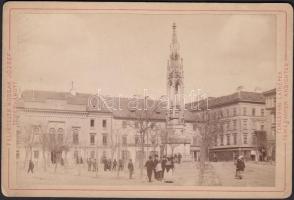 1896 Temesvári látkép. Kossák József keményhátú fotója / Timisoara photo 17x11 cm