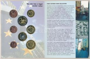 Észtország 2004. 1c,2c,5c,10c,20c,50c,1€,2€ próbaveretek, szettben, díszkiadásba...