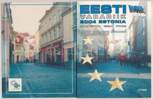 Észtország 2004. 1c,2c,5c,10c,20c,50c,1€,2€ próbaveretek, szettben, díszkiadásba...
