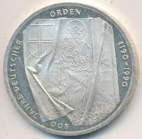 NSZK 1990J 10M Ag "800 éves a Német Lovagend" T:PP
GFR 1990J 10 Mark Ag "800th Annive...