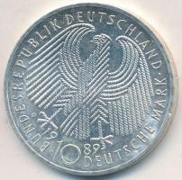 NSZK 1989G 10M Ag "40 éves az NSZK" T:PP GFR 1989G 10 Mark Ag "40 Year-German Federal Republic" C:PP