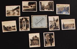 cca 1940 Dubrovnik, Belgrad 2 db fotósorozat / Photo series 13x10 cm