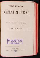 Virág Benedek: Magyar századok. I-V. kötet + Poétai munkái. 2 kötetbe kötve, Bp., 1862-63. Heckenast...