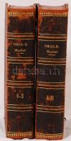 Virág Benedek: Magyar századok. I-V. kötet + Poétai munkái. 2 kötetbe kötve, Bp., 1862-63. Heckenast...