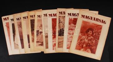 cca 1931 A Magyarság c. újság 10 db képes melléklete a kor társasági és történelmi eseményeiről, szép állapotban