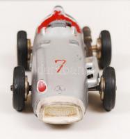 Antik német Schuco Mercedes micro racer, közepes állapotban, fémlemez, h:10 cm