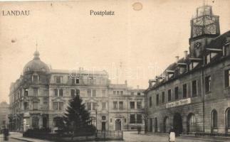 Landau, Postplatz / Post palace (Rb)