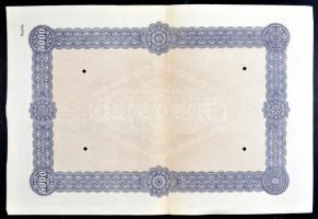 DN "Art. Institut Orell Füssli Zürich" által kiállított részvény alapnyomat lyukasztással érvénytelenítve T:II-