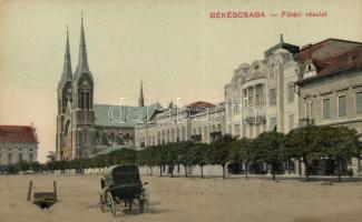 Békéscsaba, Főtér, Balassa Jenő kiadása (EK)