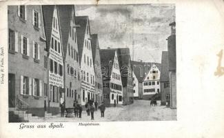 Spalt, Haupstrasse, Gasthaus Stern / main street, R. Fuchs (Rb)