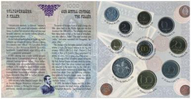 1997. 50f-200Ft 10klf db, benne 200Ft Ag "Deák", szettben T:BU külső tok hiányzik Adamo FO30