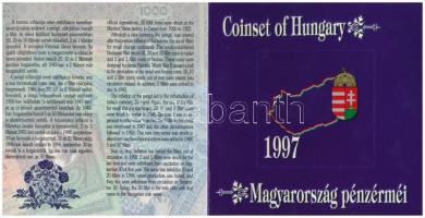1997. 50f-200Ft 10klf db, benne 200Ft Ag "Deák", szettben T:BU külső tok hiányzik
Adamo FO...