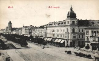 Arad, Andrássy tér, Első Magyar Általános Biztosító, Kerpel Izsó kiadása / square, insurance