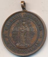 Olasz Államok / Pápai Állam ~1880. "XIII. Leó" Br emlékérem füllel (25mm) + ~1925. "X...