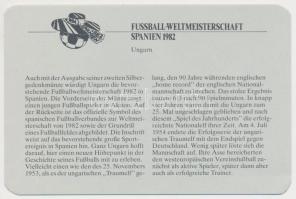 1981. 500Ft Ag "Labdarúgó VB-1 játékos" bontatlan "Fussball-Weltmeisterschaft - Spani...