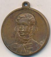 1902. "Kossuth Lajos 1802-1902" születésének 100. évfordulójára Br emlékérem (29mm) T:2-