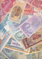 1925-1995. 62db vegyes külföldi bankjegy T:vegyes