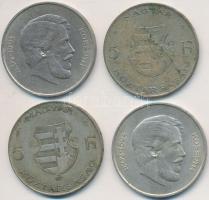 1947. 5Ft Ag "Kossuth" (4x) T:2- Adamo F8.1