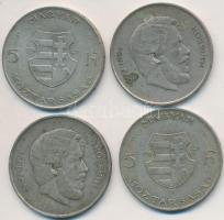 1947. 5Ft Ag "Kossuth" (4x) T:2-
Adamo F8.1