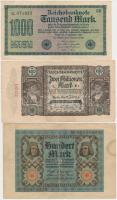 Német Birodalom / Weimari Köztársaság 1920-1923. 18db vegyes bankjegy T:vegyes Germany / Weimar Republic 1920-1923. 18pcs of mixed banknotes C:mixed