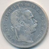 1877KB 1Ft Ag "Ferenc József / Középcímer" Körmöcbánya T:3 Hungary 1877KB 1 Forint Ag "Franz Joseph" Kremnitz C:F Unger III.: 1464.a, Huszár: 2138., Adamo M15