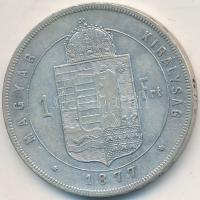 1877KB 1Ft Ag "Ferenc József / Középcímer" Körmöcbánya T:3
Hungary 1877KB 1 Forint Ag &quo...