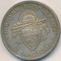 1938. 5P Ag "Szent István" T:3
Adamo P8.1